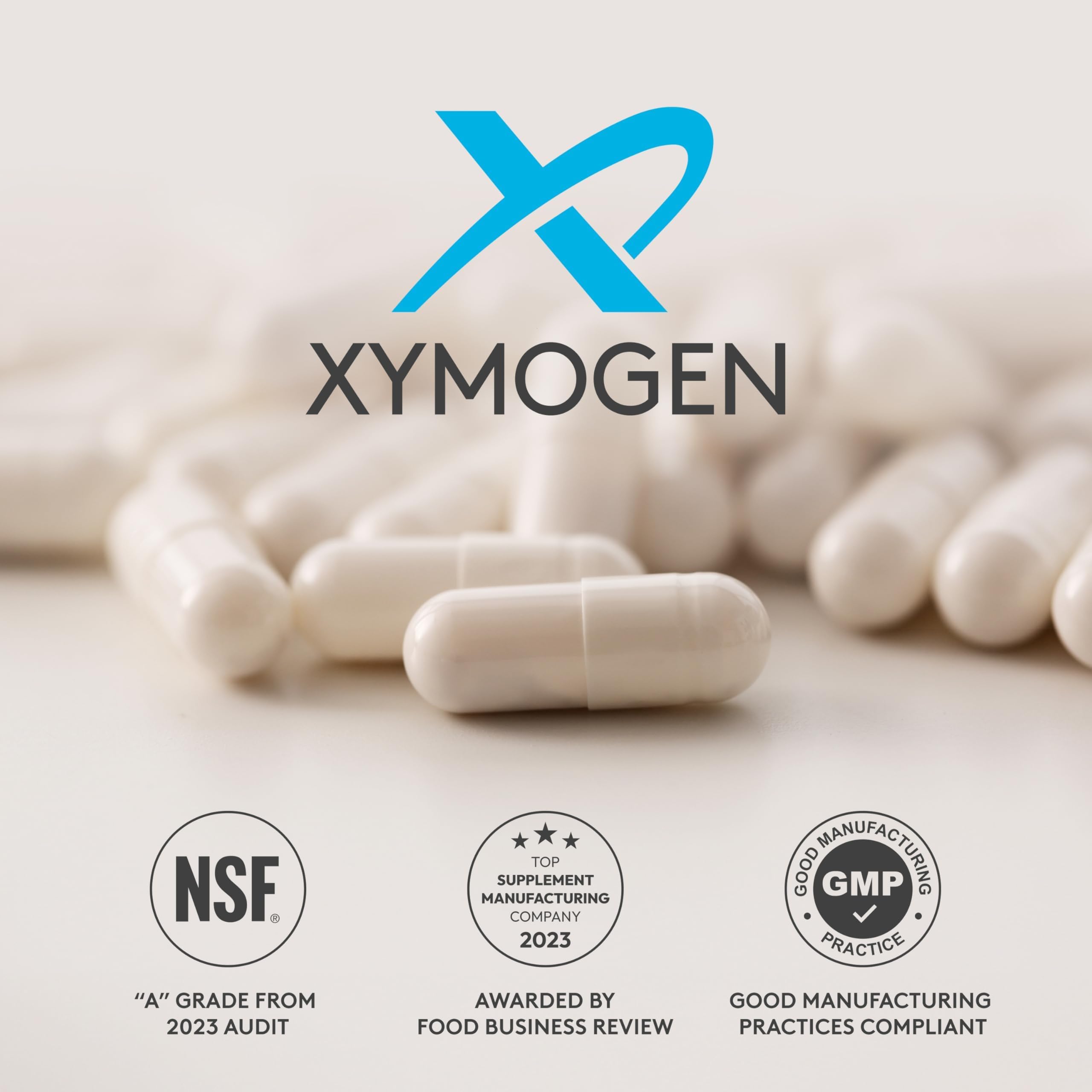 XYMOGEN CortisolV - Ashwagandha & L-Theanine Supplement - for Healthy Cortisol Balance, Relaxation & Mental Clarity* - Adrenal Support* - Gluten-Free - 120 Capsules