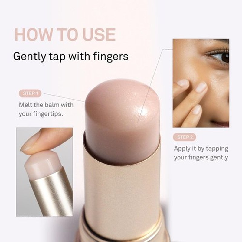 hince True Dimension Radiance Balm - Highlighter for Korean Glass Skin, Blush for Cheeks, Cream Blush, Contour Stick, Natural Glowy Look, Clean Makeup for Radiant Complexion, 10g (CLEAR, TP001)