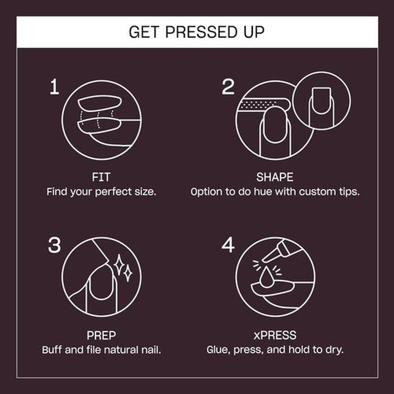 OPI On Point Press On Nails - Short Round & Squoval Styles | 24 Count with Nail Glue | Long Lasting, Reusable