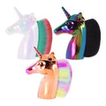 Beaupretty Nail Brush for Cleaning Nail Dust Unicorn Design Art Cleaning Brush Manicure Pedicure Tool 3.15X1.18X3.74 Inches