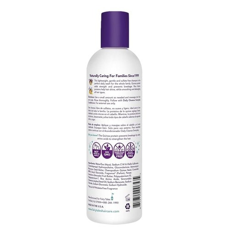 Fairy Tales Daily Cleanse Kids Shampoo - Gentle, Tangle-Free, Moisturizing Formula | Paraben-Free, 12 oz.