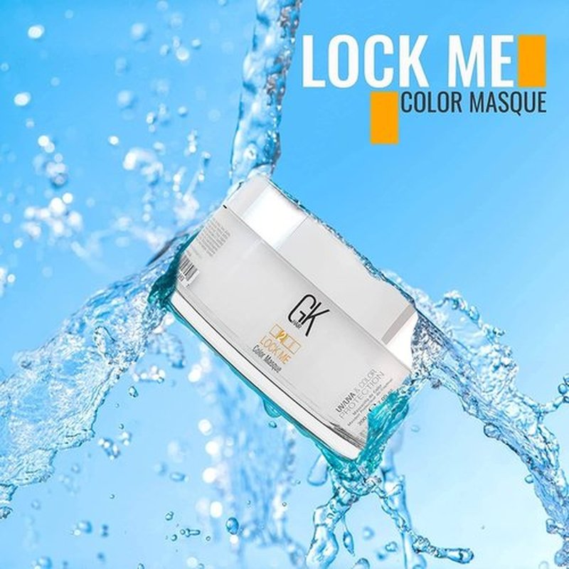 GK HAIR Hair Masque - Global Keratin Lock Me Deep Conditioner for Color Protection | 7.05 Fl Oz/200g