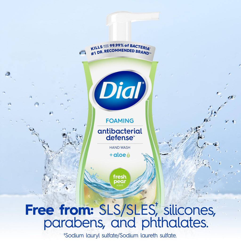 Dial Antibacterial Foaming Hand Soap, Fresh Pear, 7.5 fl oz