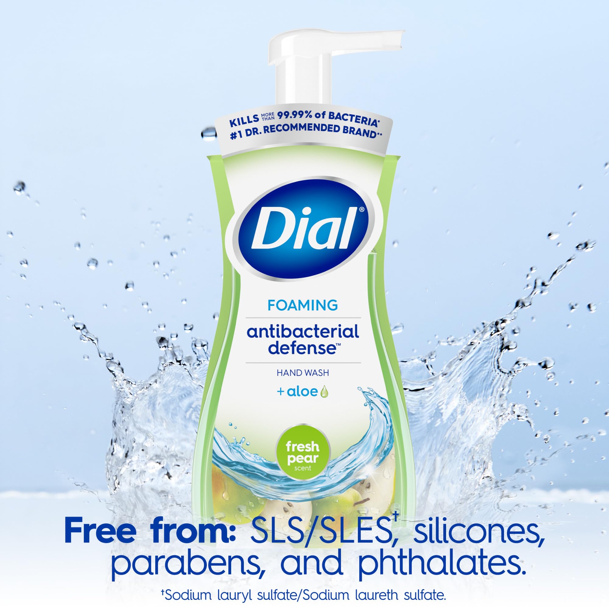 Dial Antibacterial Foaming Hand Soap, Fresh Pear, 7.5 fl oz