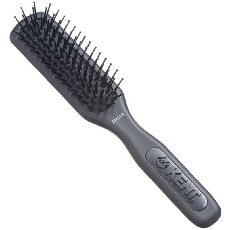 Kent | AH11G Airhedz Pro Narrow Pin Hair Brush - Fine Pin Detangler for Pain-Free Taming & Straightening