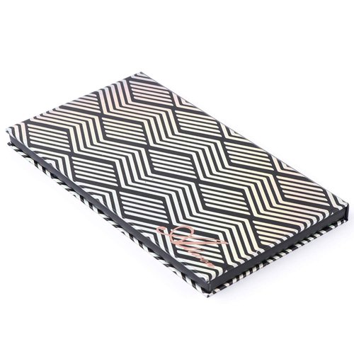 Allwon Magnetic Palette Black Empty Makeup Palette with Mirror and 20Pcs Adhesive Empty Palette Metal Stickers for Eyeshadow Lipstick Blush Powder