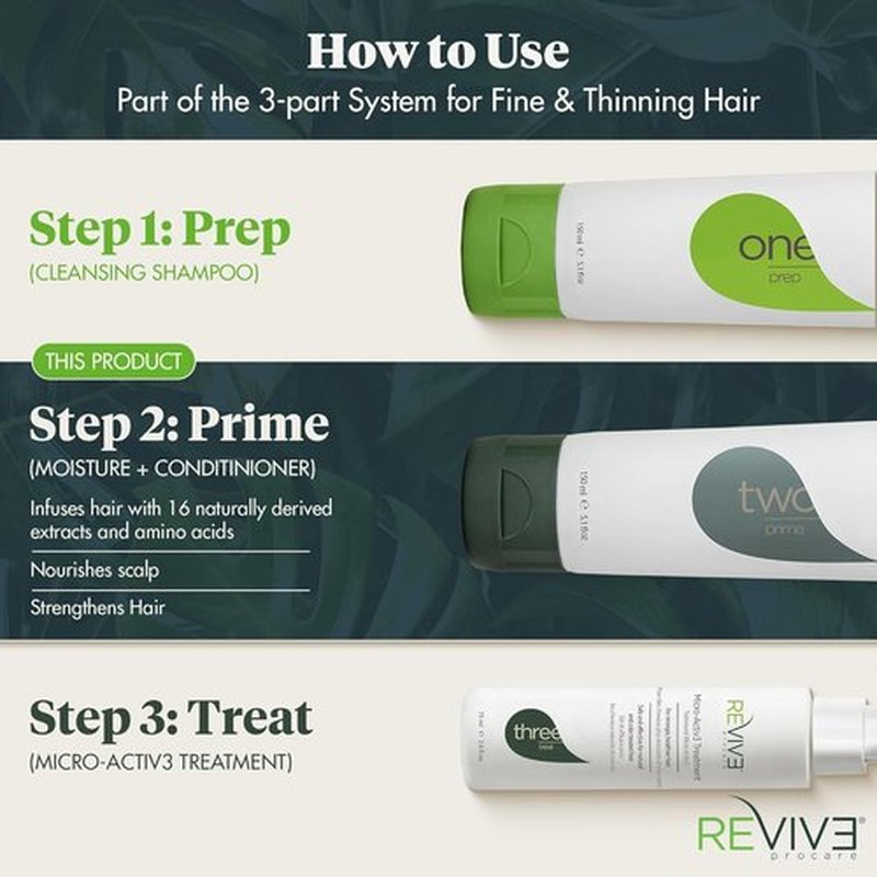Reviv3 Procare Prime Moisture Conditioner - Color Safe Formula for Healthy Scalp & Volumizing Benefits | 25.4 oz