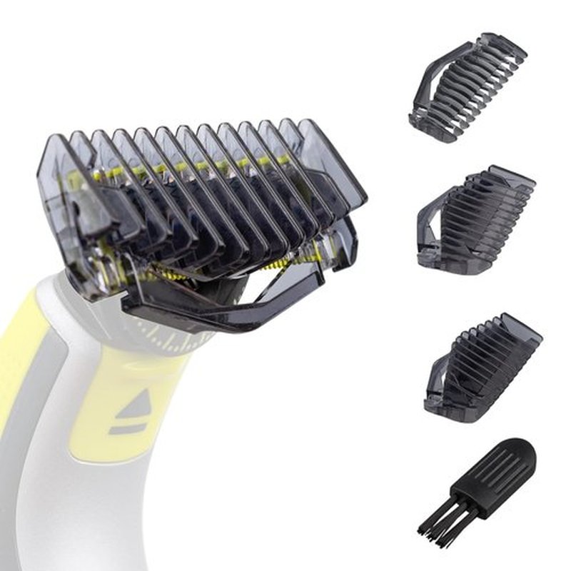 Philips Norelco OneBlade Shaver Guide Combs - Trimmer Guards Kit for Face & Body - 1/3/5mm