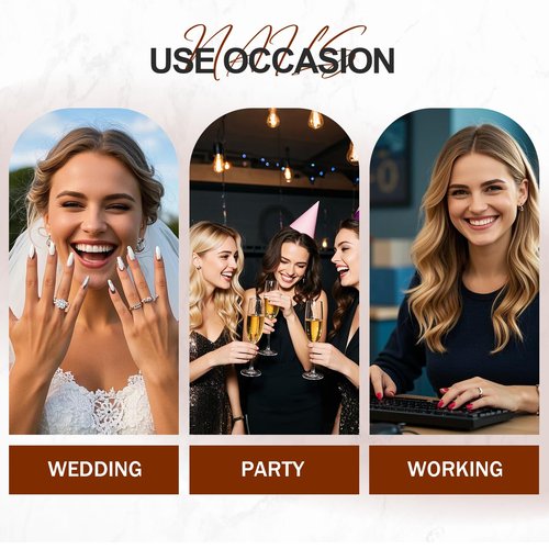 HOMSERA Handmade Press on Nails Long Square, XL Reusable Fake Nails Blue Nude Style with Sun Goddess & Gold 3D Flower Art XXL Luxury Acrylic French Tips With Cross Scepter & Aurora Design for Women