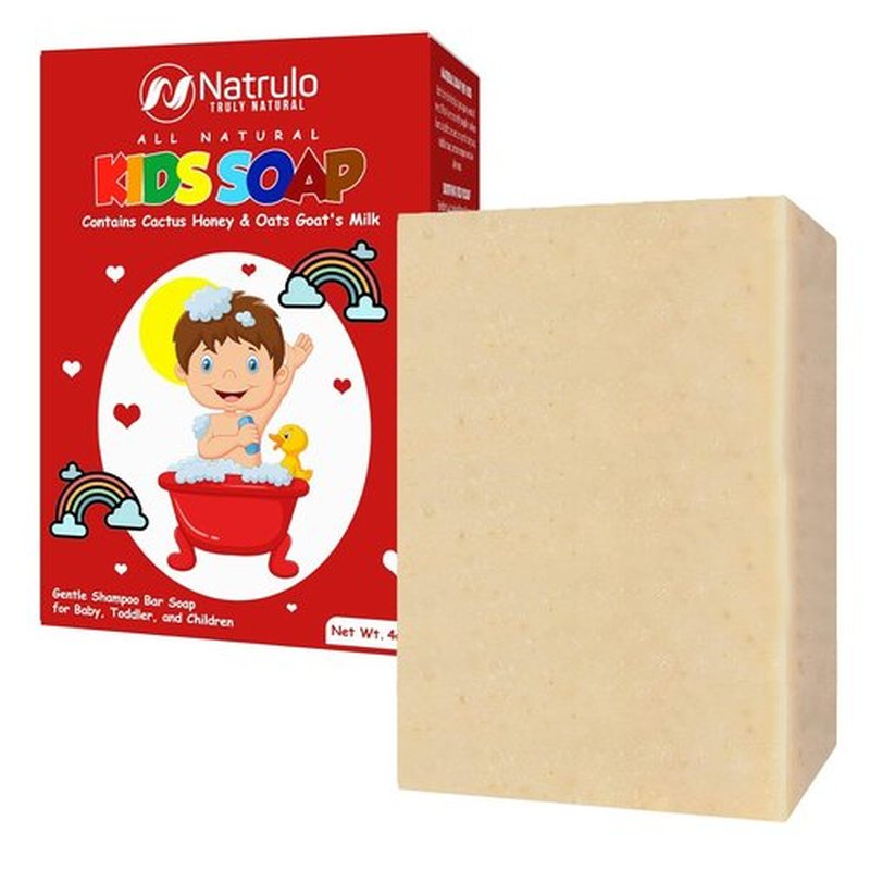 Goat Milk Baby Soap - Natural Unscented Bar for Sensitive Skin | Gentle Eczema Relief & Moisturizing Oatmeal Honey - Made in USA