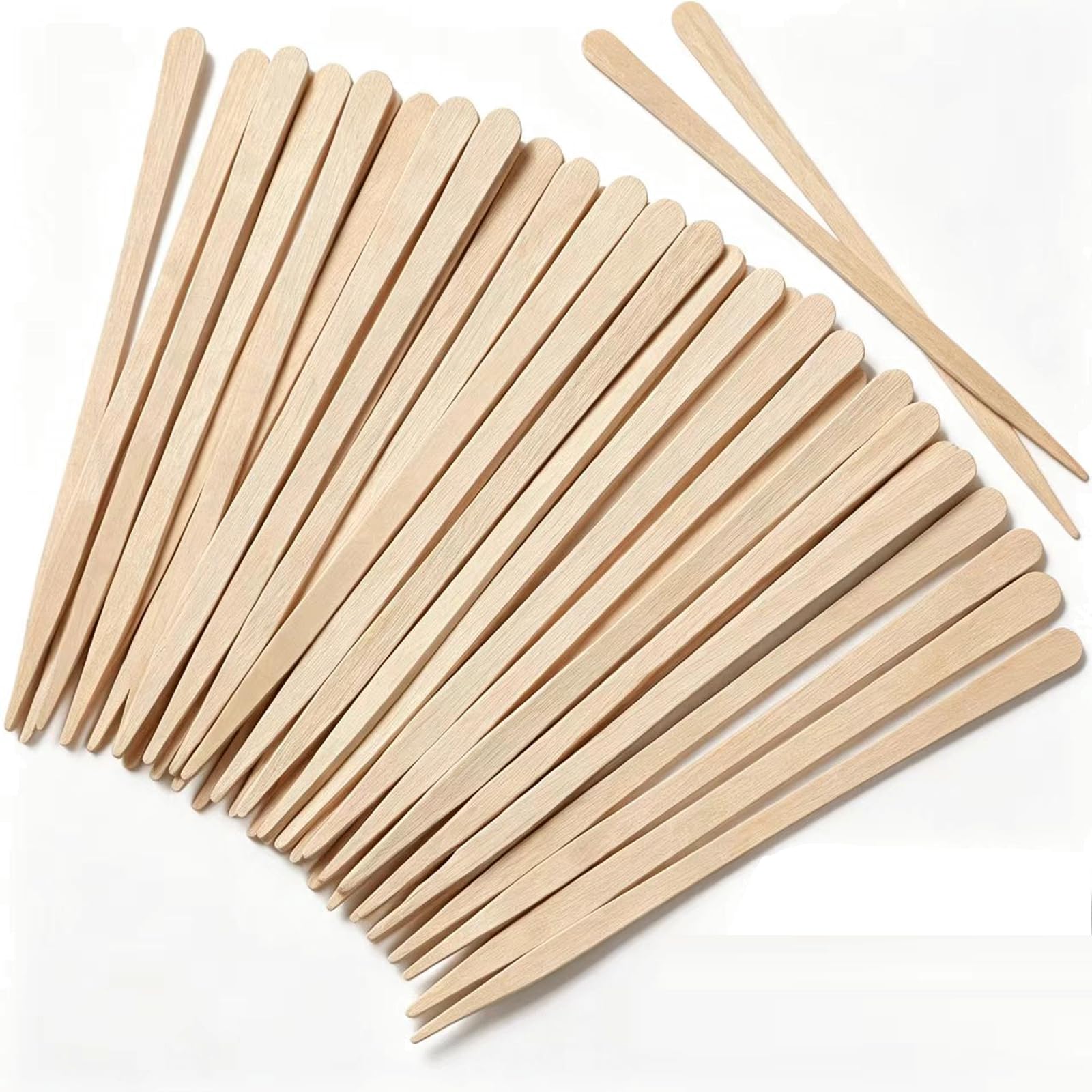 500Pcs Waxing Sticks for Hair Removal - Borogo Eyebrow, Lip, Nose Small Waxing Applicator Sticks for Hair Removal and Smooth Skin - Spa and Home Usage