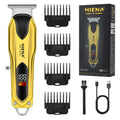 HIENA PRO Professional Hair Trimmer for Men,Cordless Hair Clippers, Electric T-Blade Beard Trimmer, USB Rechargeable Wireless Haircut Clippers, Gifts for Men