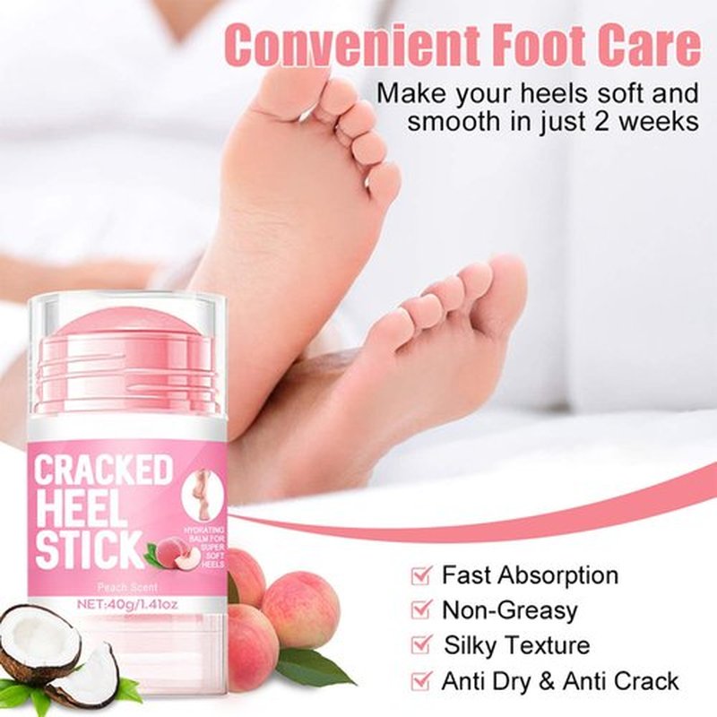 HJXUQIME 2pcs 60% Urea Hydrating and Anti-Cracking Foot Cream, 2025 Upgraded Moisturising and Relieves Cracking and Dryness Foot Cream for Dry Cracked Feet And Hands（aloe + peach）