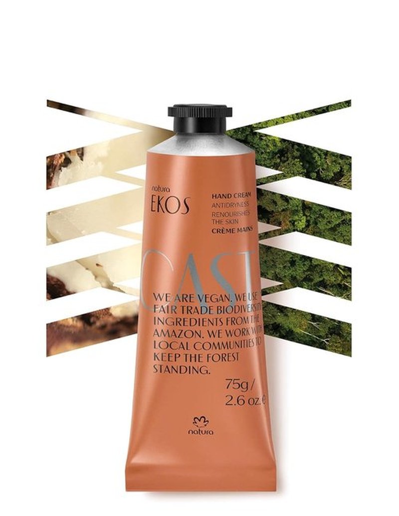 Natura Castanha Hand & Foot Cream Duo - Nourishing Brazil Nut Oil Set for Deep Hydration | Vegan & Cruelty-Free - 2 x 2.6 oz (75g)