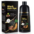 YOURTONE Black Hair Dye Shampoo Instant & Easy 3-in-1 Hair Color Solution for Men and Women - Herbal Formula, Ammonia-free, Lasts 30 Days - 16.90 oz