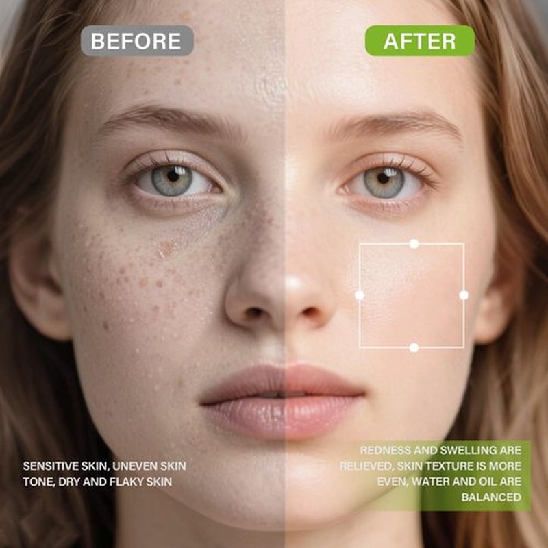 AVPAVP Centella Moisturizer 60ml, Cream for Dry Skin, Lightweight Hydration Without Stickiness, Calming Face Cream to Strengthen Skin Barrier, Suitable for All Skin Types