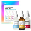 Natural Outcome Hyaluronic Acid, Vitamin C Face Serum and Retinol Facial Serum - Night and Day Anti Aging Facial Serum and Hydrating Serum Set 1 oz Each, Vegan, Cruelty Free & Fragrance Free