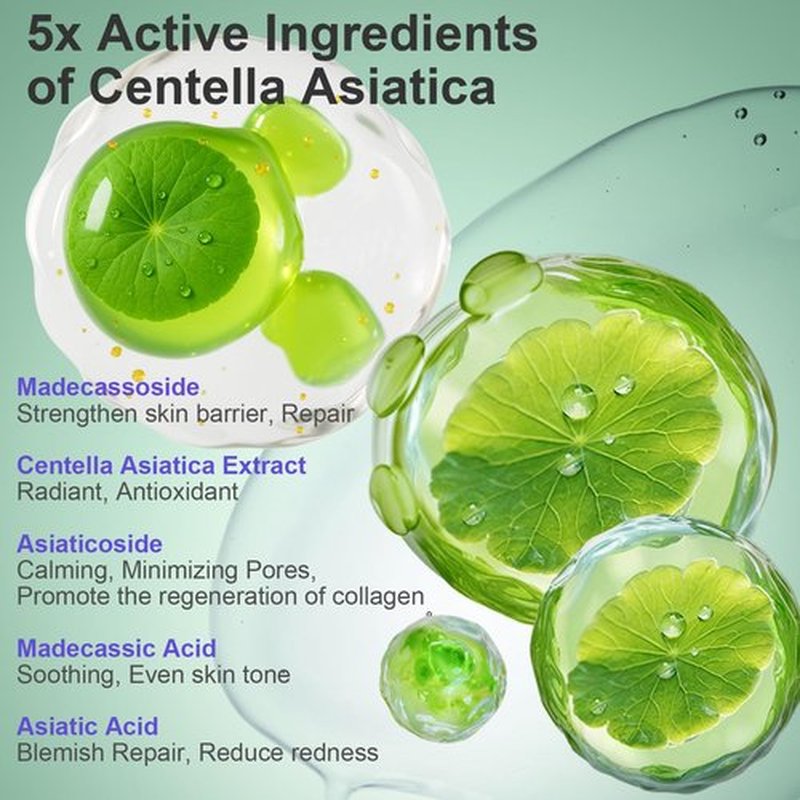 Madecassoside Toner Pads, Mild Exfoliating Pads, Calming Blemish Face Pad -Centella, Niacinamide, BHA Salicylic Acid for Soothe, Uneven Skin Tone, Dark Spots, Skincare 125 Pad