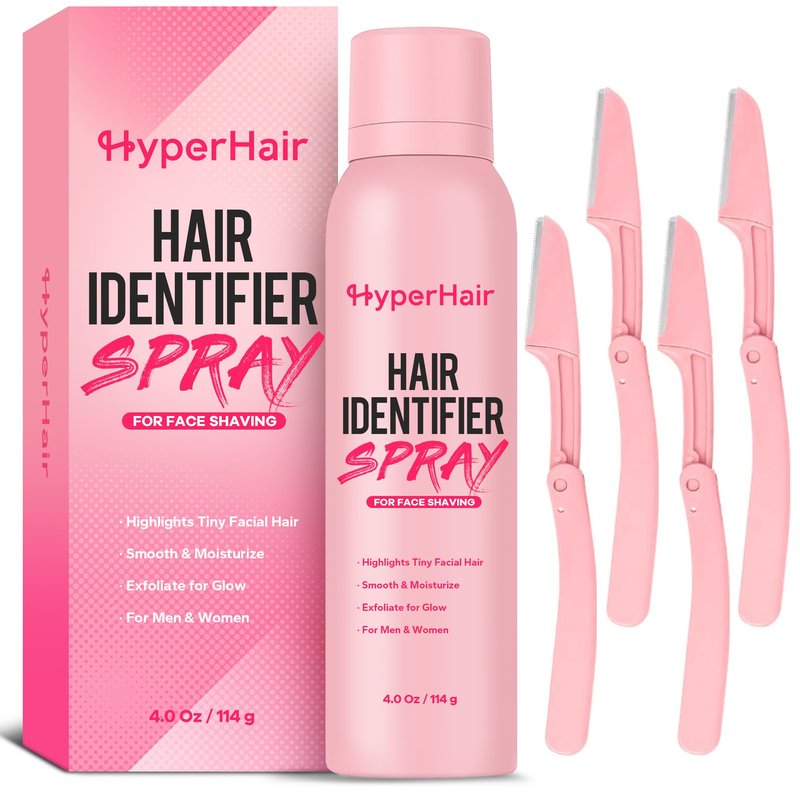 HyperHair Hair Identifier Spray for Face Shaving, Moisturizing and Skin Care Dermaplane Sprays, Dermaplane Kit, Hair Identifier Spray for Face Dermaplaning, Suitable for All Skin Types