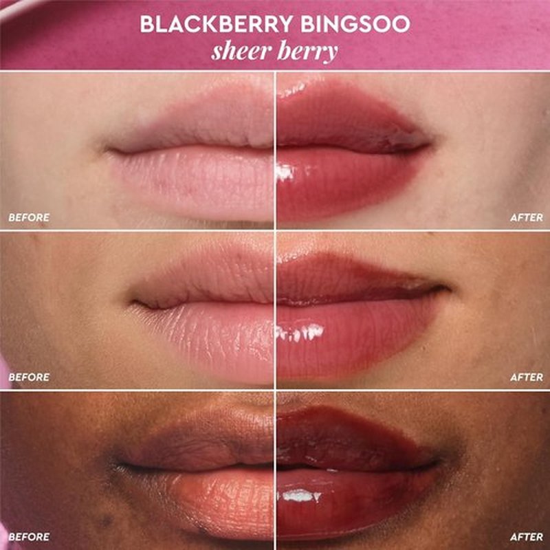 Glow Recipe Glass Balm Lip Treatment - 12Hr Hydrating Balm with Hyaluronic Acid for Smooth, Plump Lips - Sheer Berry Tint (15 ml)
