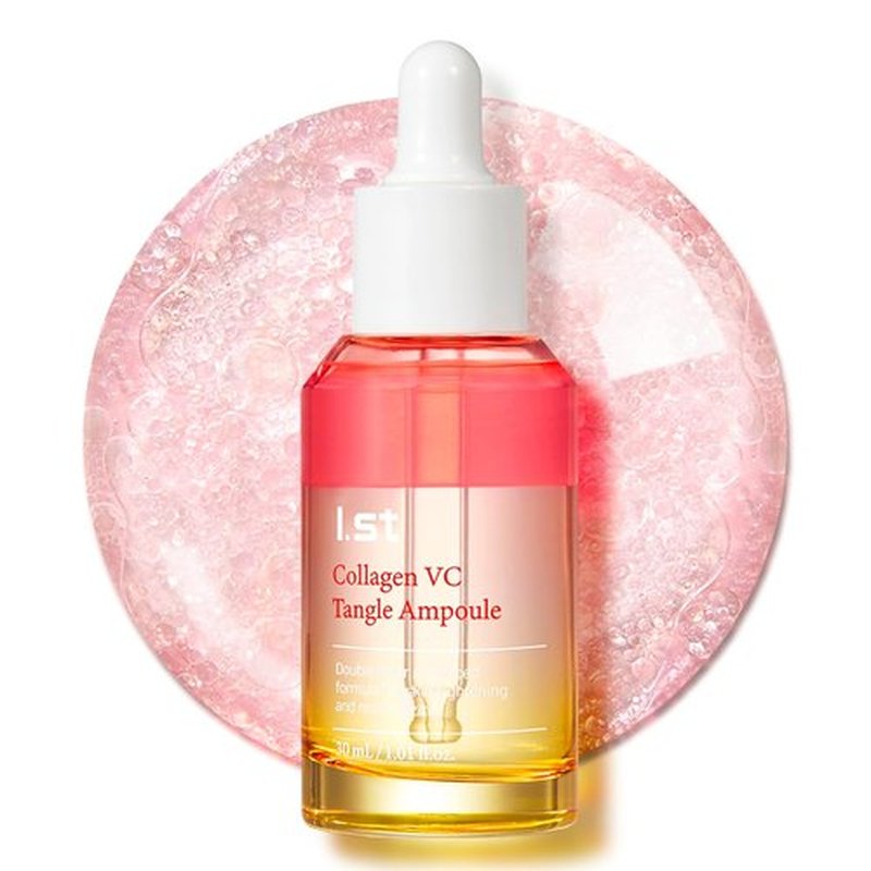 I.st Collagen VC Bounce Ampoule - Korean Face Serum with Vitamin C for Hydration | 1.01 Fl Oz