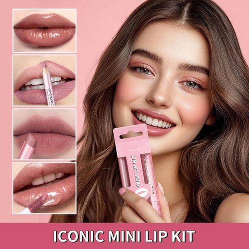 Skiennix Matte Liquid Lipstick Set - Long Lasting Hydrating Lip Balm & Liner | 3PCS Non-Sticky Waterproof