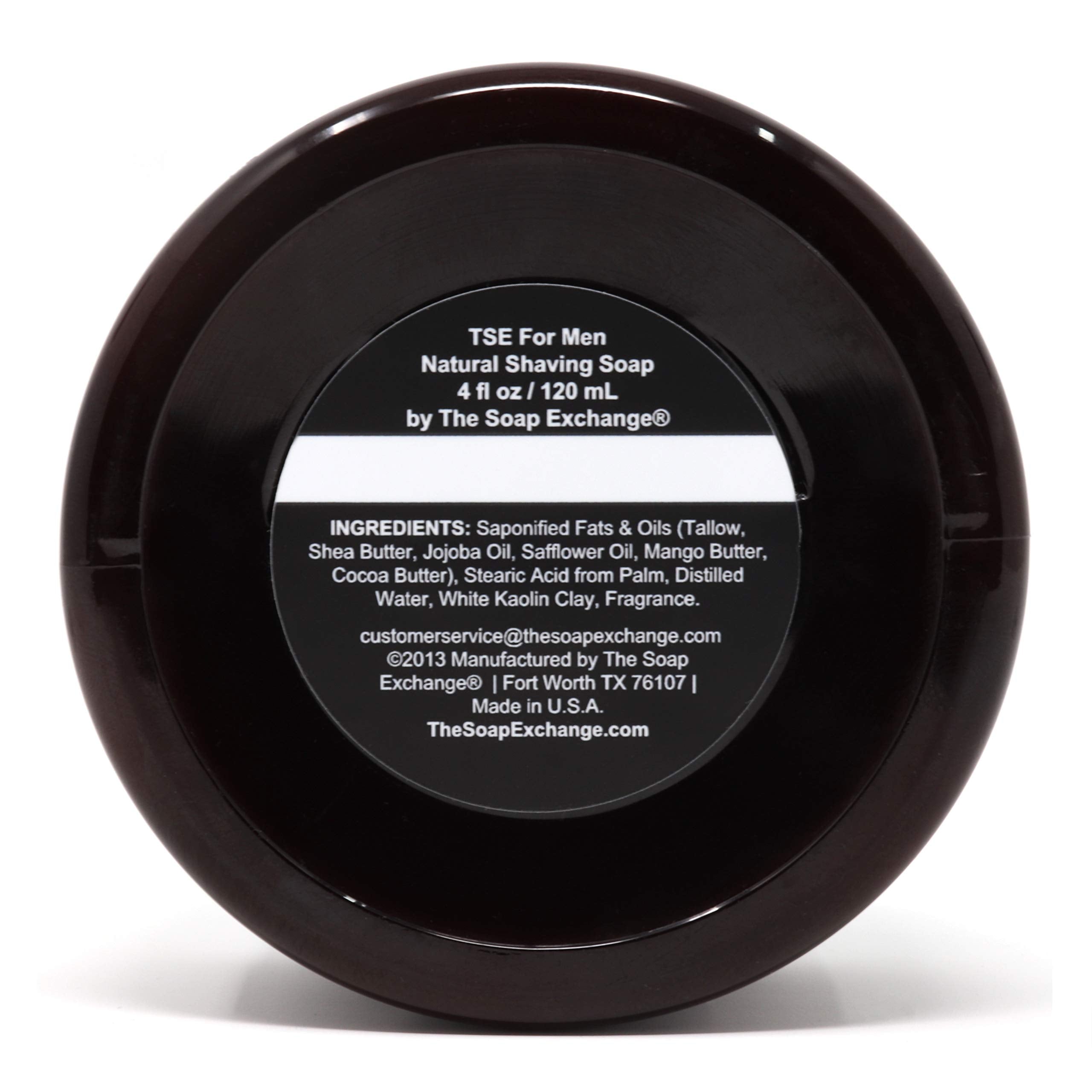 TSE for Men Lavender Sage Shaving Soap with Tallow and Shea Butter. Natural Ingredients for Rich Lather and a Smooth Comfortable Shave. Artisan 4.5 oz Semi-Soft Italian Style. Made in the USA.