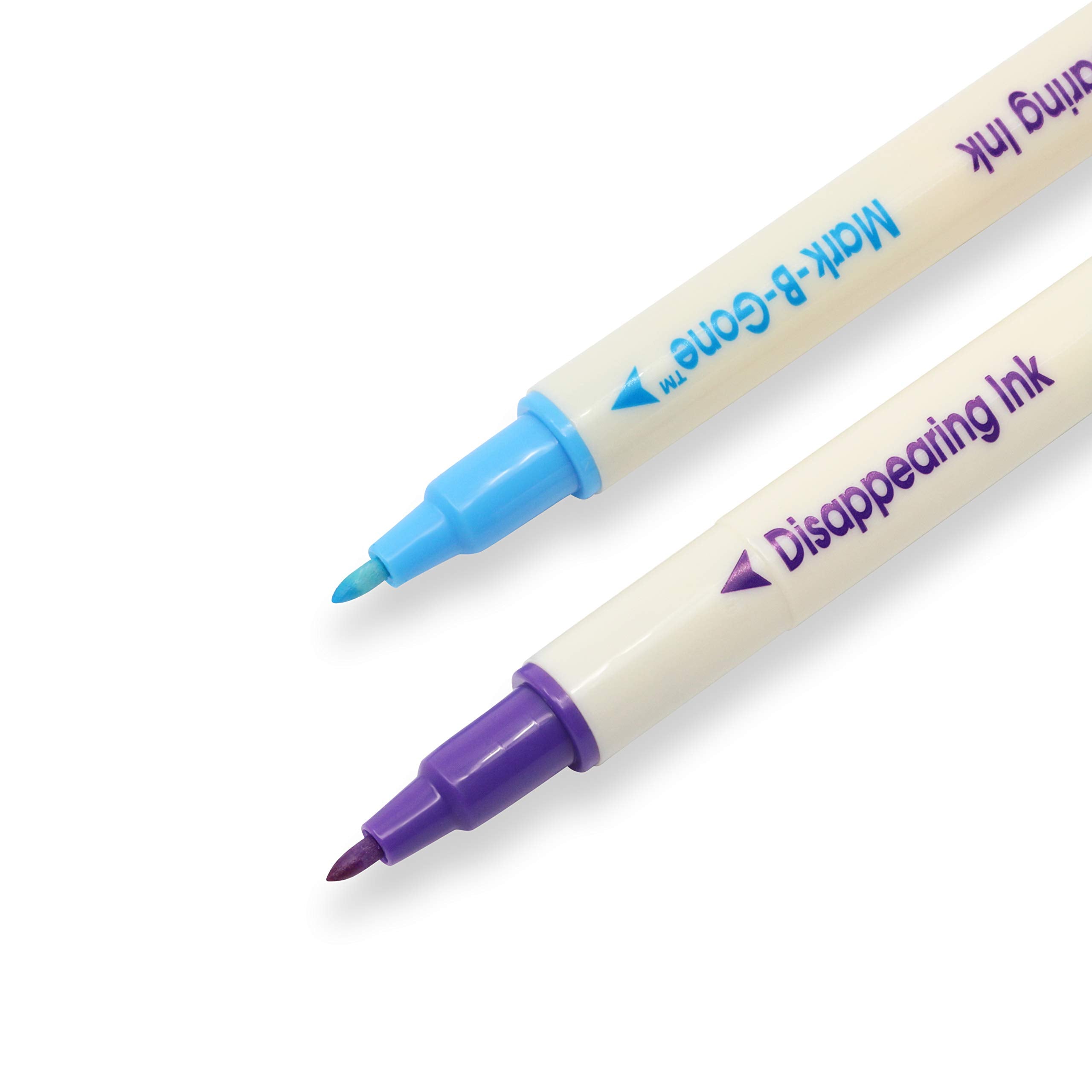 Dritz Dual Purpose Disappearing Ink & Mark-B-Gone, Marking Pen, Blue and Purple, 8.75 x 2.88 x 0.5