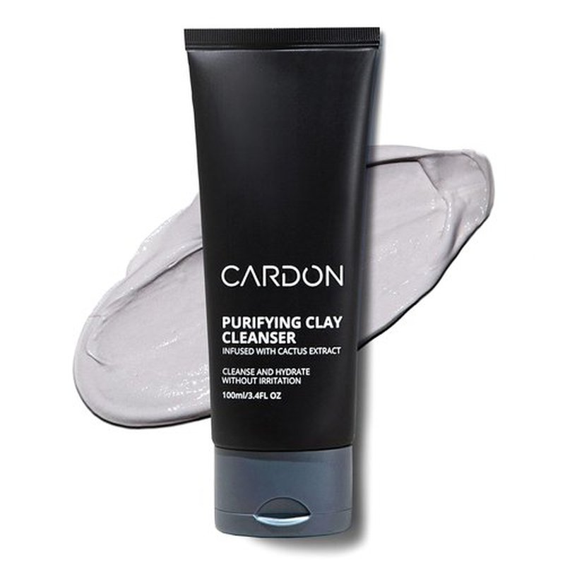 Cardon Men's Deep Pore Cleaning Clay Face Wash - 4X Better Than Charcoal for Oily, Acne-Prone Skin | 1 CT