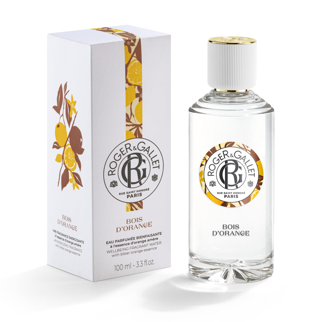 ROGER & GALLET Wellbeing Fragrant Water Spray – Light Eau Fraîche Body Mist with Natural Origin Ingredients, Refreshing Everyday Fragrance for Women (Bois d'Orange | 3.3 Oz.)