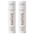 Native Deodorant | Coconut & Vanilla Twin Pack - 72-Hour Odor Protection, Aluminum-Free, 2x3.5 oz