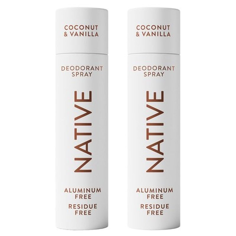 Native Deodorant | Coconut & Vanilla Twin Pack - 72-Hour Odor Protection, Aluminum-Free, 2x3.5 oz