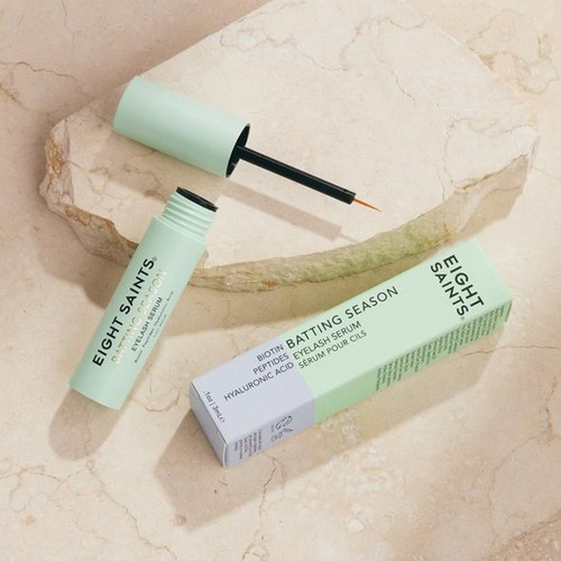 Eight Saints Batting Season Eyelash Growth Serum for Longer, Thicker Lashes, Natural & Organic Lash Treatment for Thin & Sparse Lashes, Nourishing Eyelash Serum, 0.1 fl oz