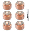Generation 3 Replacement Heads for Finishing Touch Flawless Facial Hair Remover, Double Precision Replacement Blades Heads Compatible with New Flawless Gen 3, 6 pack