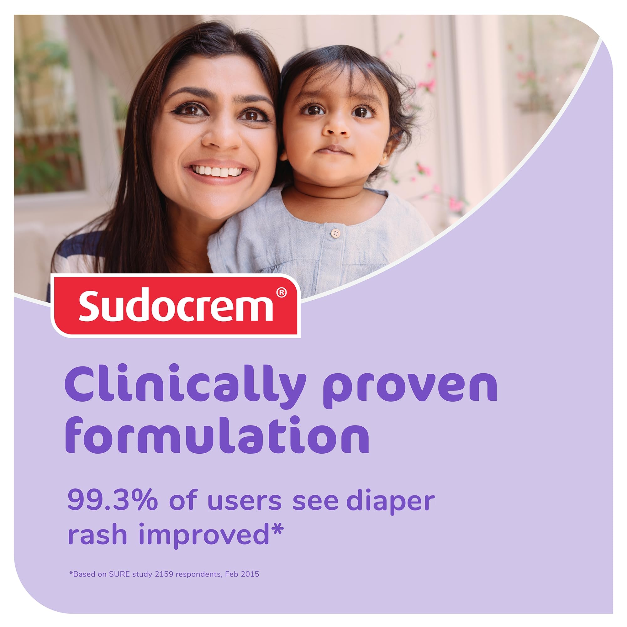 Sudocrem Diaper Rash Cream for Babies, Triple Action Zinc Oxide Baby Rash Cream, Soothing Skin Protectant for Diaper Care & Baby Skin, 4.4oz (125g)