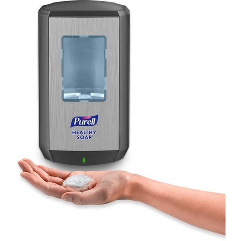 PURELL CS6 Automatic HEALTHY SOAP Dispenser, Graphite, for 1200 mL PURELL CS6 HEALTHY SOAP Refills (Pack of 1) - 6534-01 - Manufactured by GOJO, Inc.