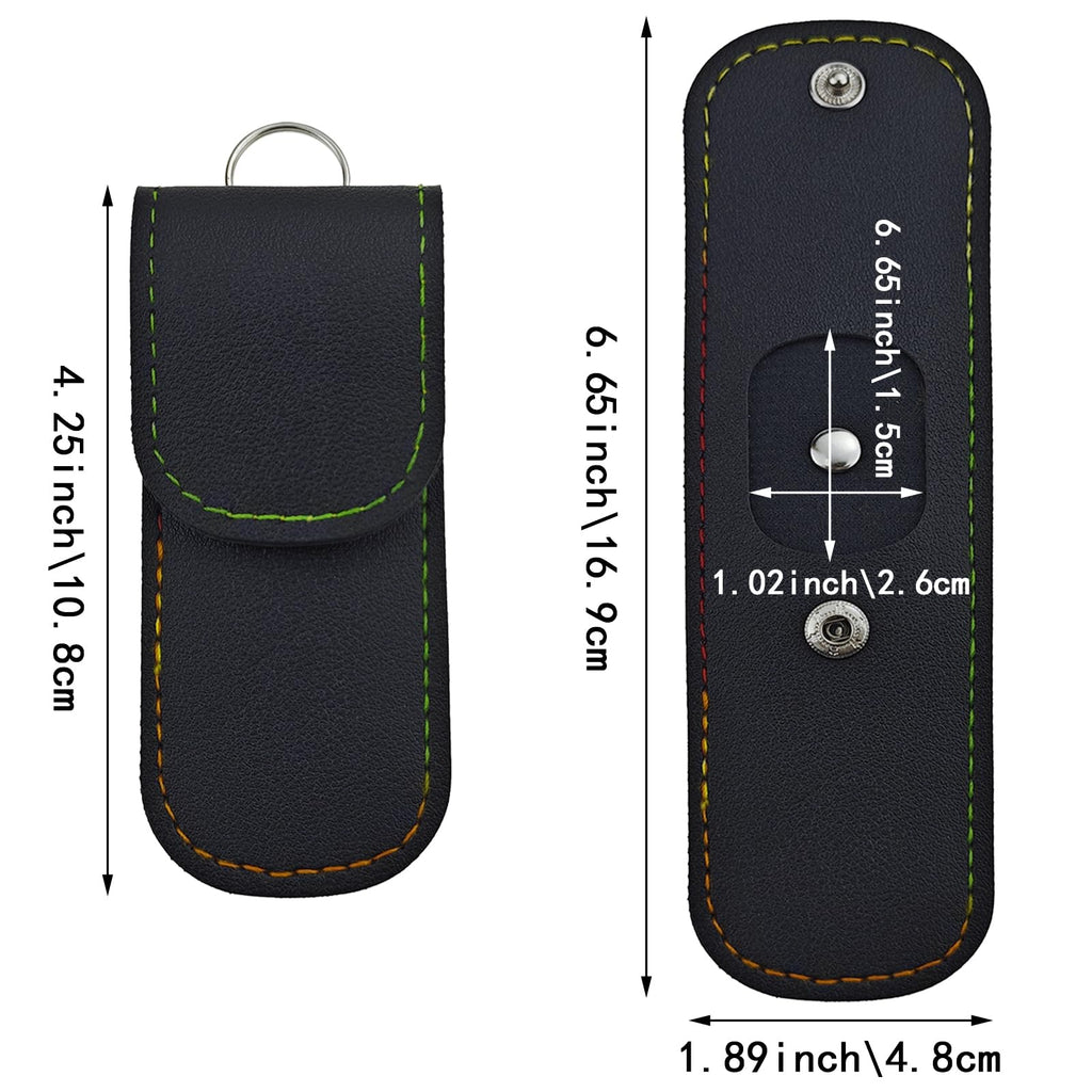 2 Pack Small Nail Clippers Leather Case, Professional Nail Clipper Case, Home & Travel Essentials, Manicure Kit Storage