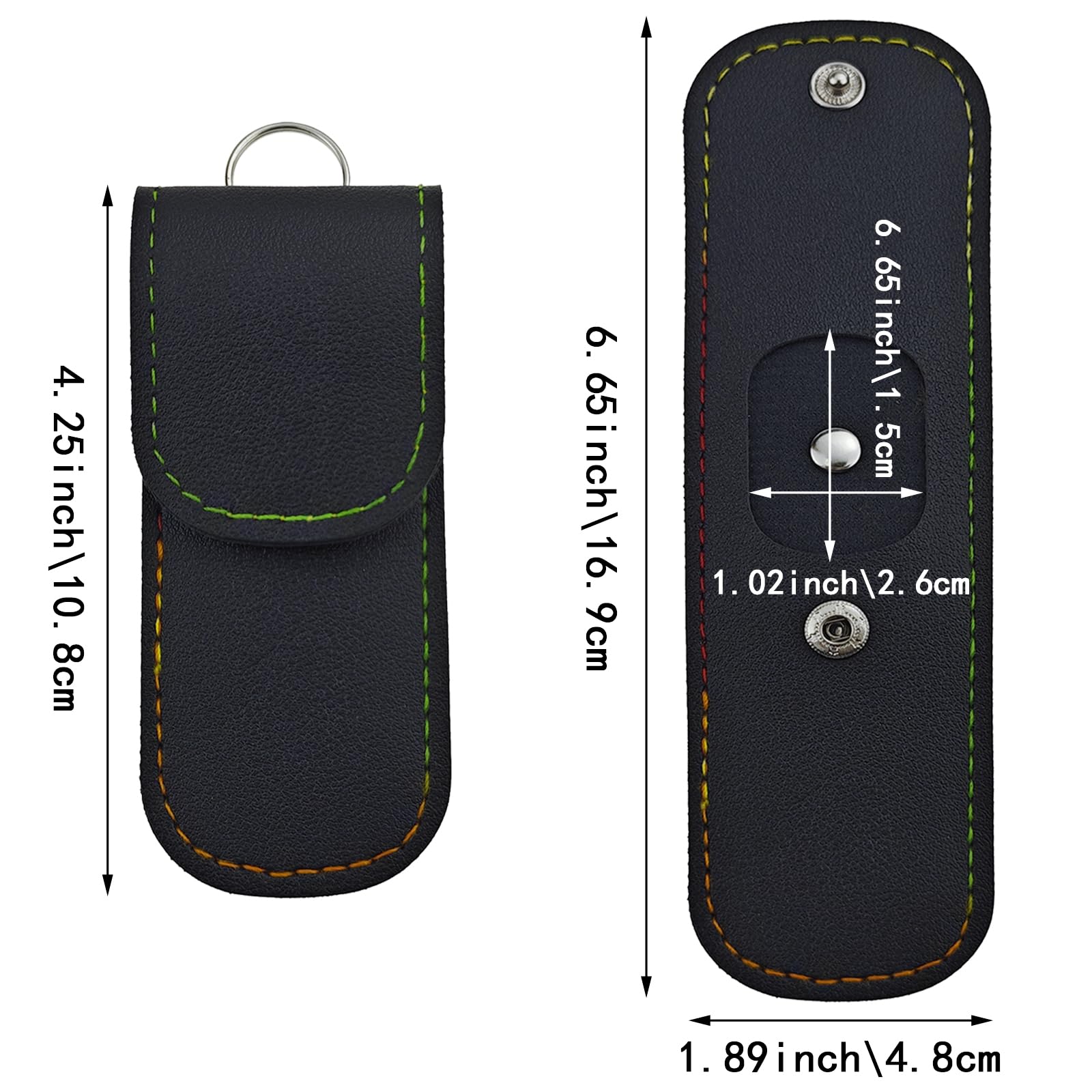 2 Pack Small Nail Clippers Leather Case, Professional Nail Clipper Case, Home & Travel Essentials, Manicure Kit Storage