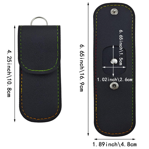 2 Pack Small Nail Clippers Leather Case, Professional Nail Clipper Case, Home & Travel Essentials, Manicure Kit Storage