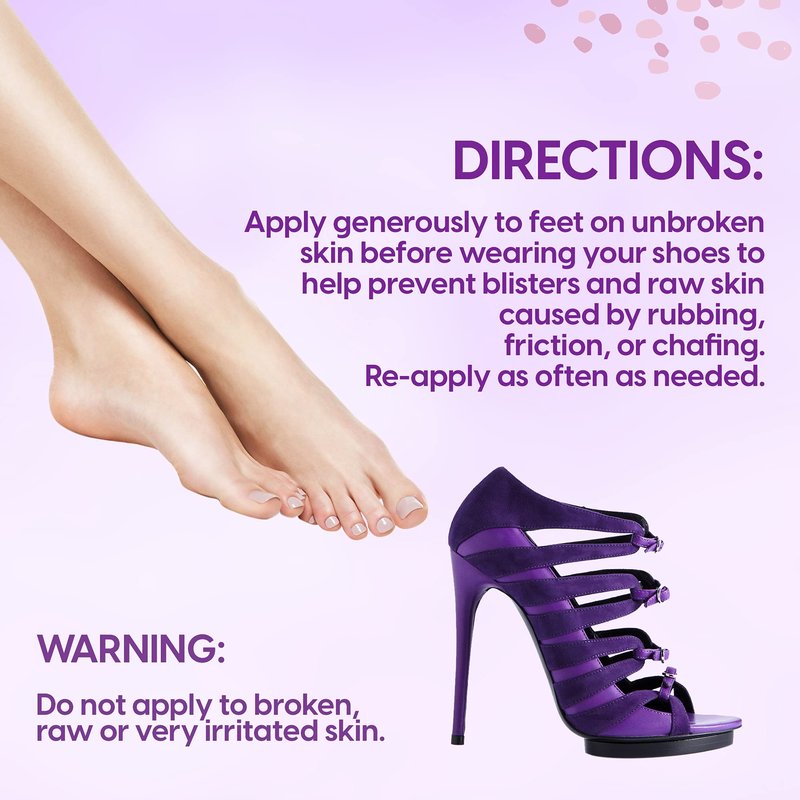 Vanibiss Foot Anti-Blister Balm - Foot Blister Prevention - Anti-Friction Balm Stick & Chafing Relief for Feet - Heel Blister Blocker - Prevent Shoe Strap Friction - Natural Care for Feet (0.45oz)