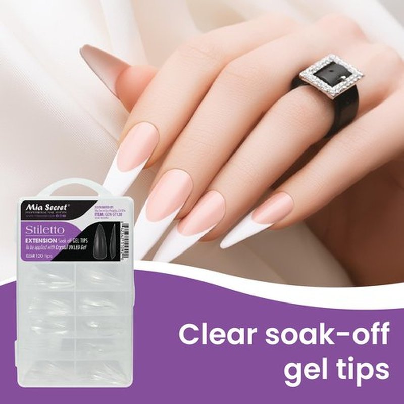 Mia Secret Gel Extension Tips (Stiletto)