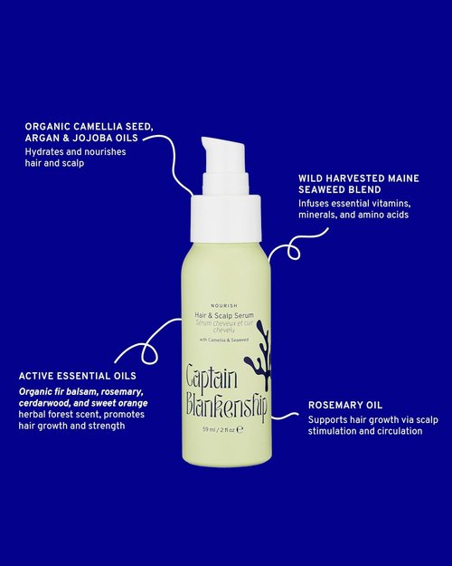 Captain Blankenship Nourish Hair & Scalp Serum - Revitalize & Hydrate for Healthy Hair