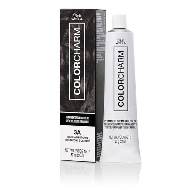 COLORCHARM Permanent Cream Hair Dye - Darkest Brown & Black Shades | 100% Gray Coverage | Vegan Formula | 2 oz.