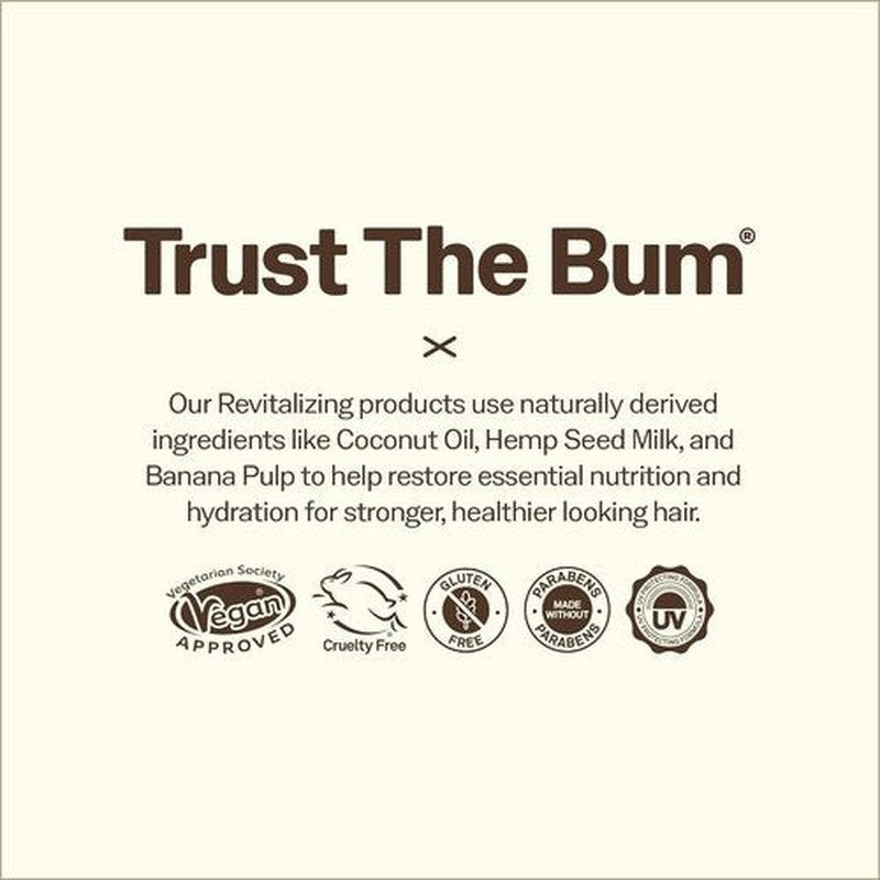 Sun Bum Revitalizing Air Dry Cream - Anti-Frizz Styling Cream with Banana Extract - UV Protection | 6 fl oz