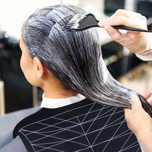 Hair Cutting Collar with Guidelines – Waterproof Silicone Cutting Cape & Weighted Neck Wrap for Hair Stylist, Barber Shop, Salon & Home Use – Large Haircut Mat for Precise Styling - Black