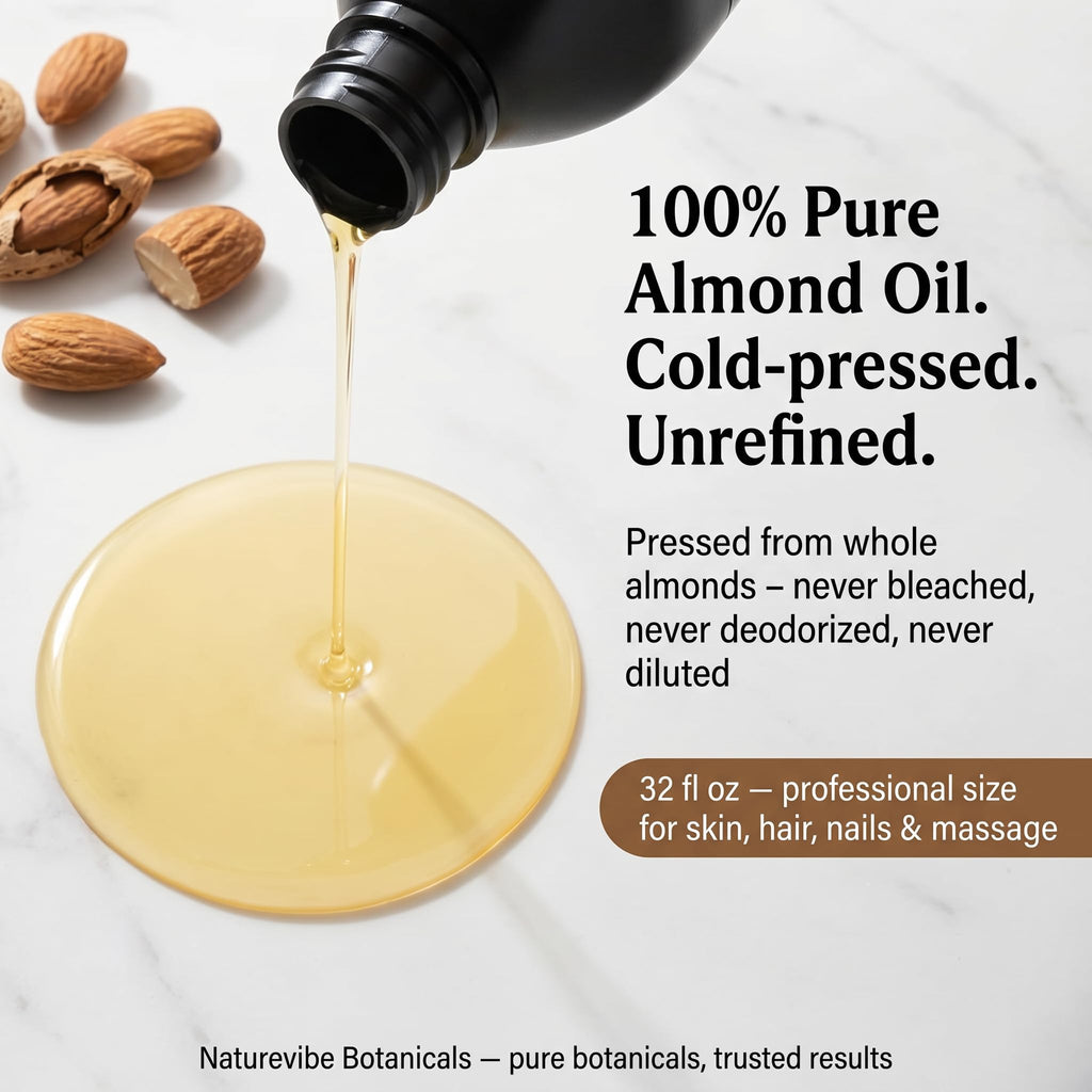 Naturevibe Botanicals Argan Oil 32 Fl oz – Cold Pressed, Unrefined, Pure Moroccan Argan Oil for Hair, Skin, Face & Massage – Natural Carrier Oil for DIY Beauty & Aromatherapy
