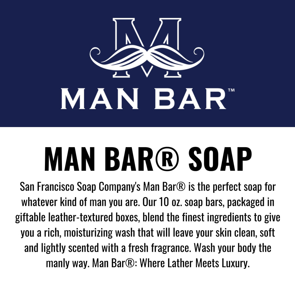 San Francisco Soap Hair and Body Mini-Bar 4oz (Ebony Wood and Coffee) - No Harmful Chemicals - Good for All Skin Types - Made in the USA