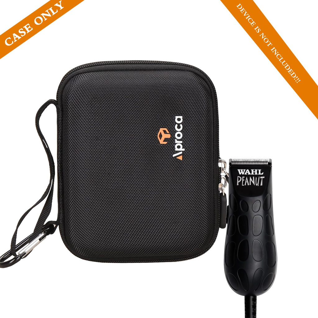 Aproca Black Portable Storage Case, for Wahl Professional Peanut Professional Beard Trimmer Hair Clipper Kit Compatible with #8685 8655 8655-200
