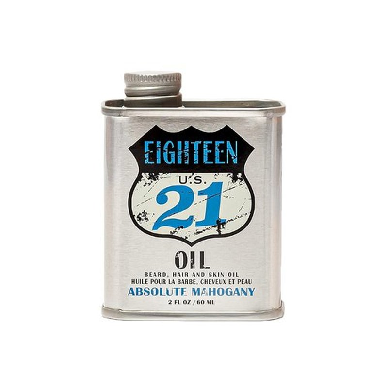 18.21 Man Made Hair, Skin & Beard Oil - Non-Greasy Conditioning Balm with Castor, Jojoba & Argan Oils | Premium Care for Tattoos & Mustaches