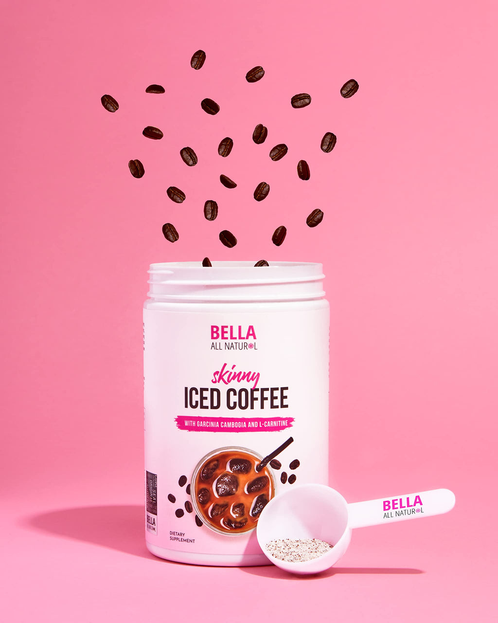 Bella All Natural Skinny Iced Coffee - Good Taste 500 Grams 17.637 Ounce
